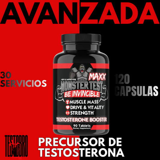 MONSTER TEST MAXX AVANZADO NEGRO potenciador de testosterona.