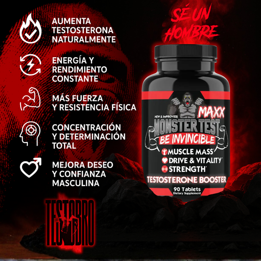 MONSTER TEST BASICO BLANCO potenciador de testosterona