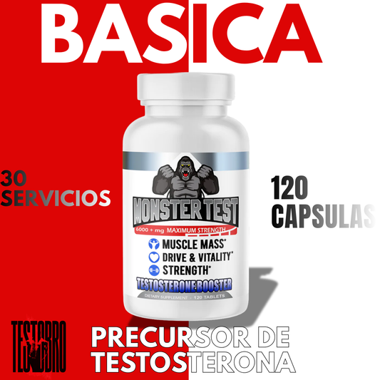 MONSTER TEST BASICO BLANCO potenciador de testosterona